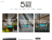 Tablet Screenshot of fiveofthebest.com